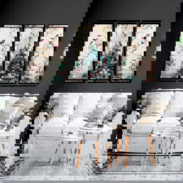 3 set of wall art | chinoiserie prints for living rooms