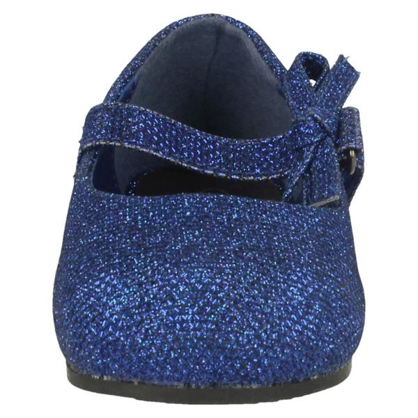 Spot On Girls Spot On Flat Shoe With Glitter Bow Decoration