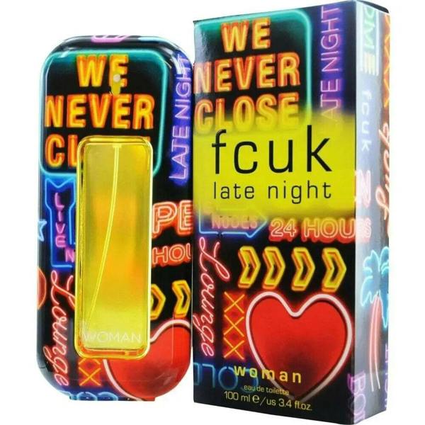 French Connection Fcuk Late Night Woman 100ml Eau De Toilette EDT Spray For Her