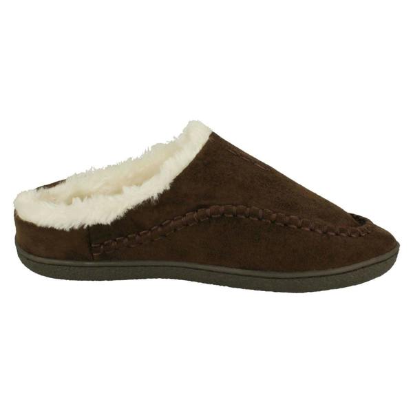 Cushion-Walk Mens Cushion-Walk Warm Lined Mule Slippers Boris
