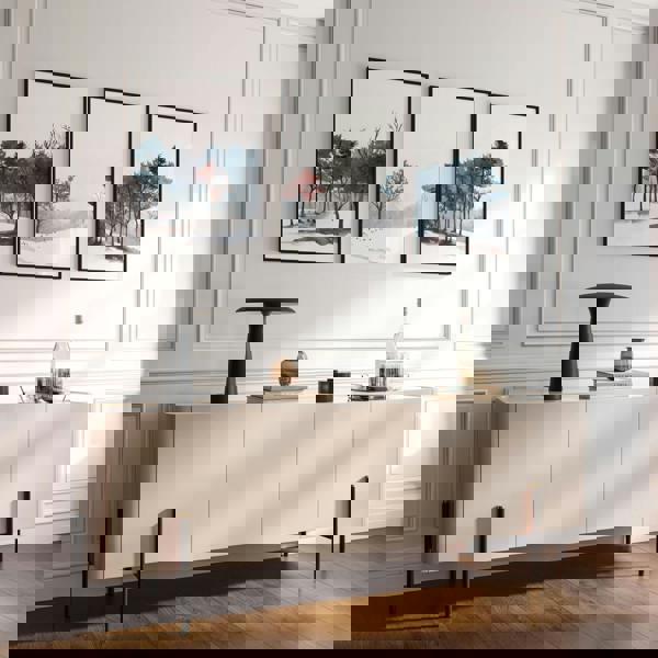 Blue Wall Art For Living Room | Set of 3 wall art prints