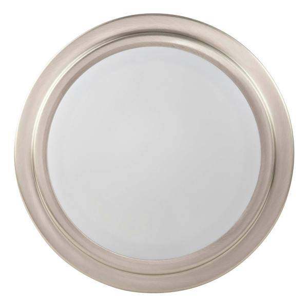 Modern Chic Satin Nickel Flush LED Bathroom Ceiling Light Fitting Image 3