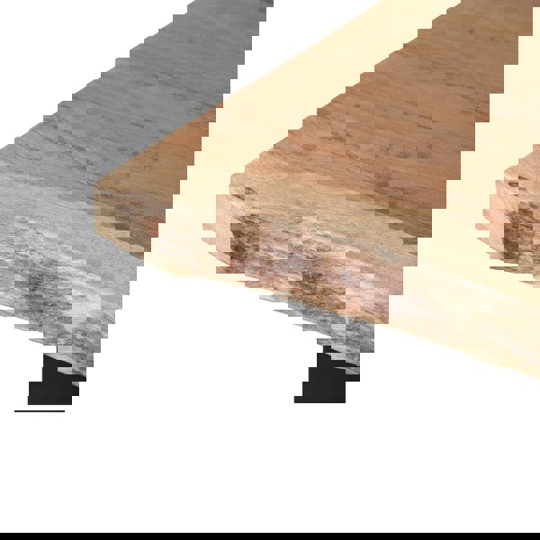 IH Design Oakland Large Acacia Wood Dining Table With Cross Metal Legs 6-8 SEATER - Natural