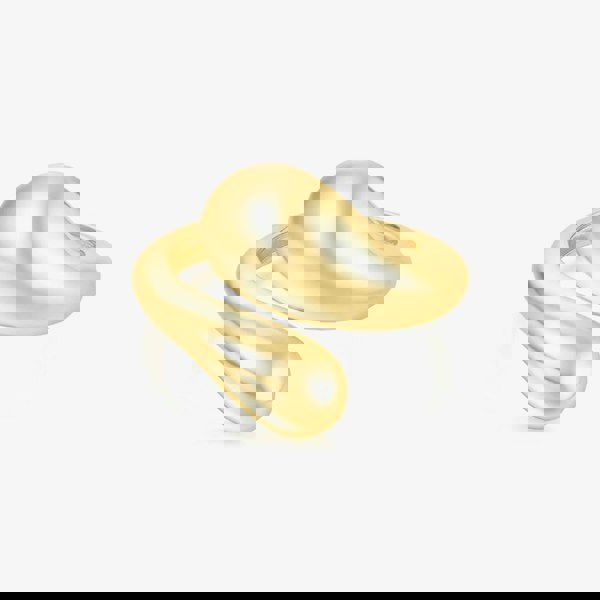 Ania Haie Vogue Maven 14ct Gold Plated Crossover Ring R062-03G