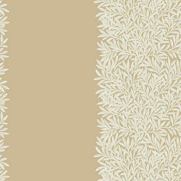 William Morris at Home Willow Stripe Almond Wallpaper