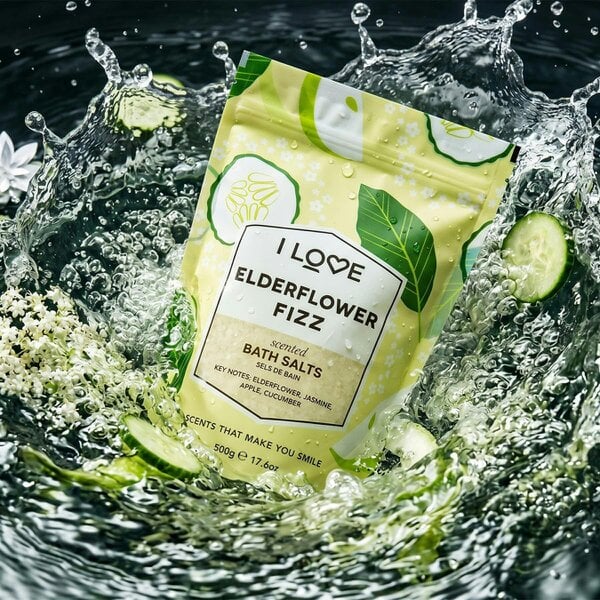 I LOVE Signature Elderflower Fizz Bath Salts, 500g