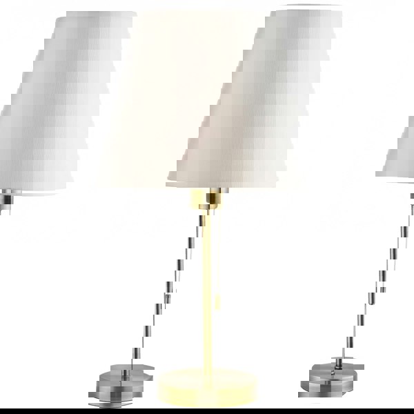 Traditional and Classic Table Lamp Base in Antique Brass with Pull Cord Switch Image 5