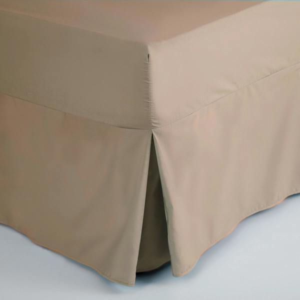 Belledorm Easycare Percale Fitted Valance - Walnut Whip - 
