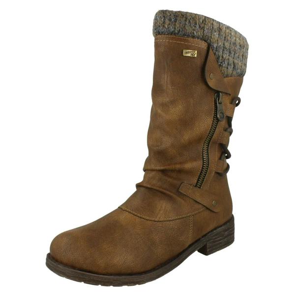 Remonte Ladies Remonte Calf High Lambswool Lined Casual Boots D8070