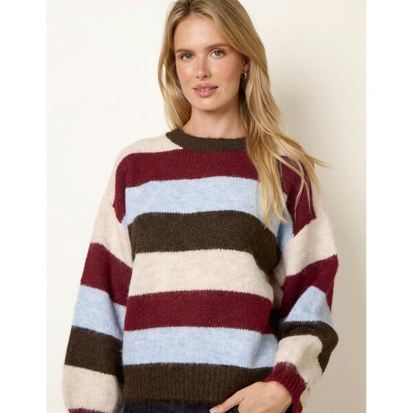 Blue Vanilla Striped Soft Knit Jumper
