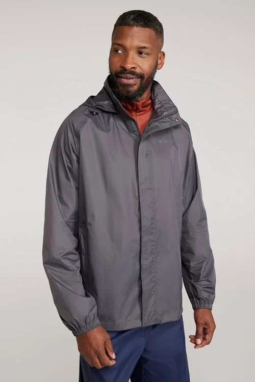 Mountain Warehouse Mens Pakka II Waterproof Jacket - Grey