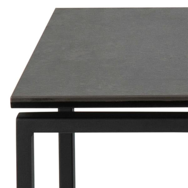 Wyld Haus Set of 3 Frederikssund Black Ceramic Nesting Coffee Tables