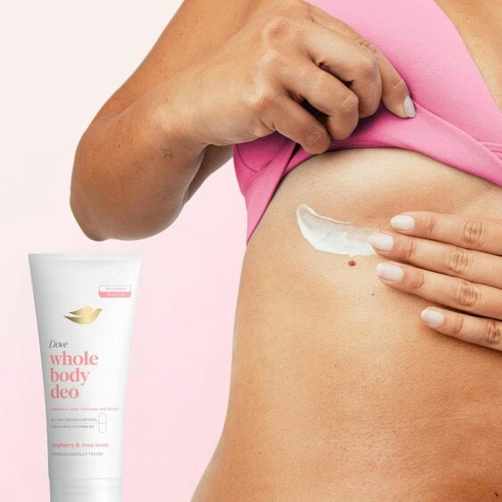 Dove Whole Body Odour Protection Deodorant Cream Raspberry & Rose, 75ml