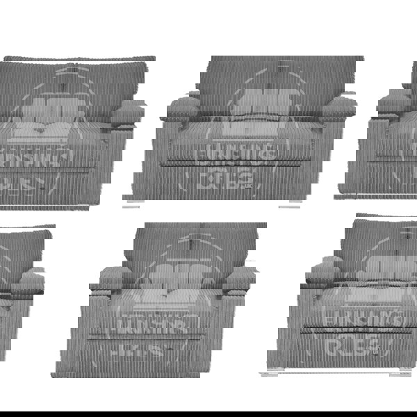 Furnishings For Less Delta Full Jumbo Cord 3 + 2 Seater Sofa Suite