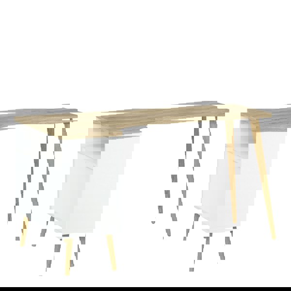 Furniture To Go Oslo Desk 2 Drawer in White and Oak