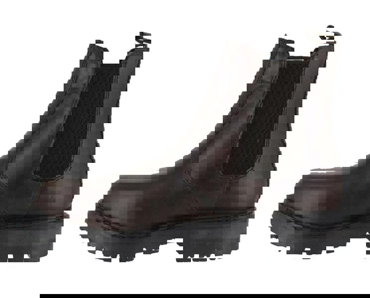 OakTrak Rocksley Boys Kids Leather Dealer Pull On Chelsea Boots