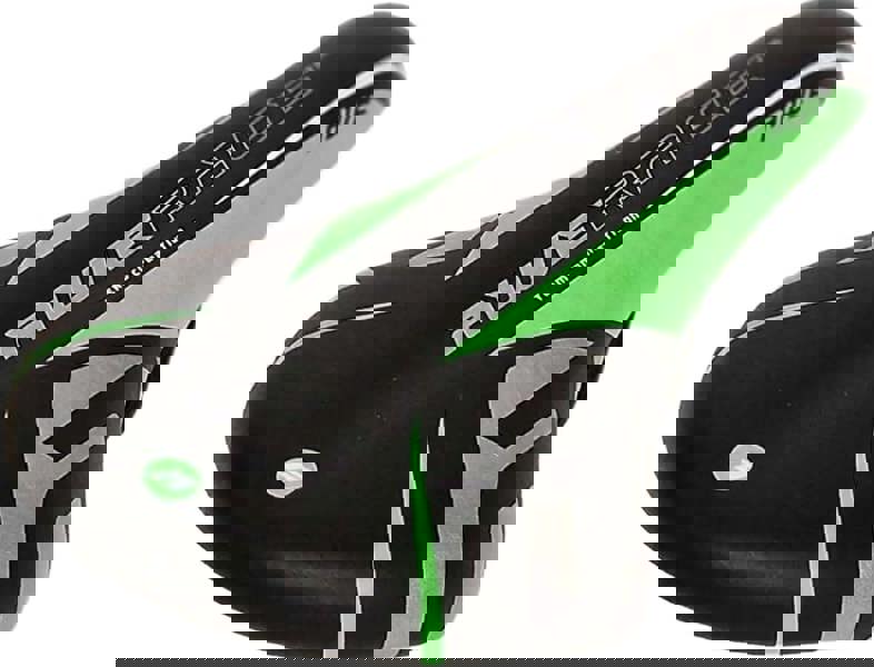 Awe Junior Polyurethane MTB Bike/Bicycle Saddle Green/Black/Silver