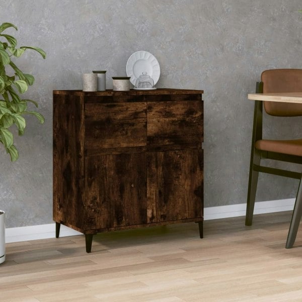 Berkfield Sideboard Smoked Oak 60x35x70 cm Engineered Wood