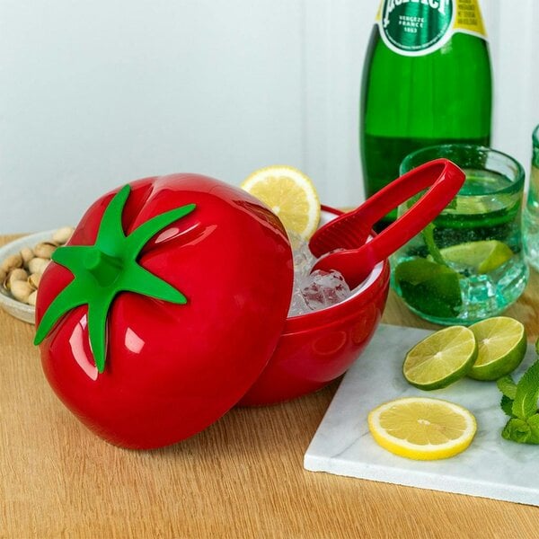 Love Frankie Tomato Ice Bucket with Lid & Tongs