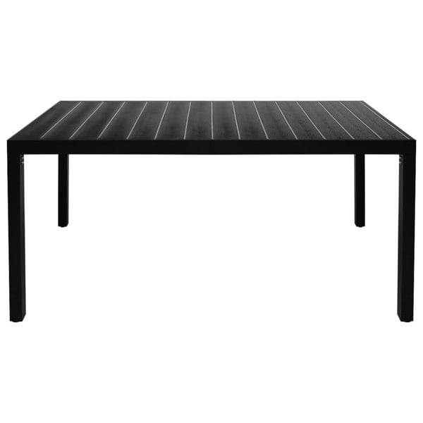 Berkfield 7 Piece Garden Dining Set Black
