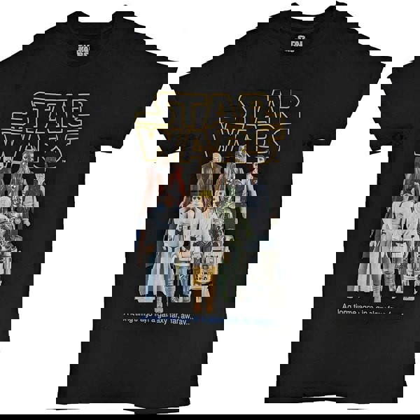 Star Wars Unisex Adult Rebels Figures T-Shirt - Black