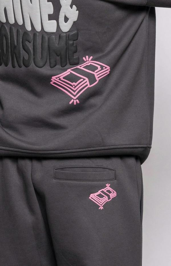 Fresh Couture Rise Jogger - Charcoal Grey