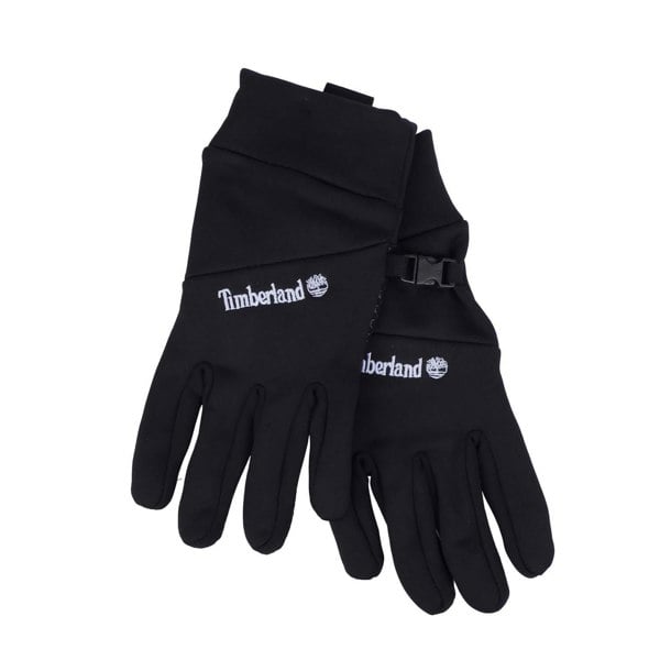Timberland Mens Fleece Plain Gloves - Black