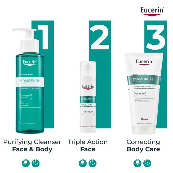 Eucerin DermoPure Clinical Correcting Body Cream 200ml - Additional 10