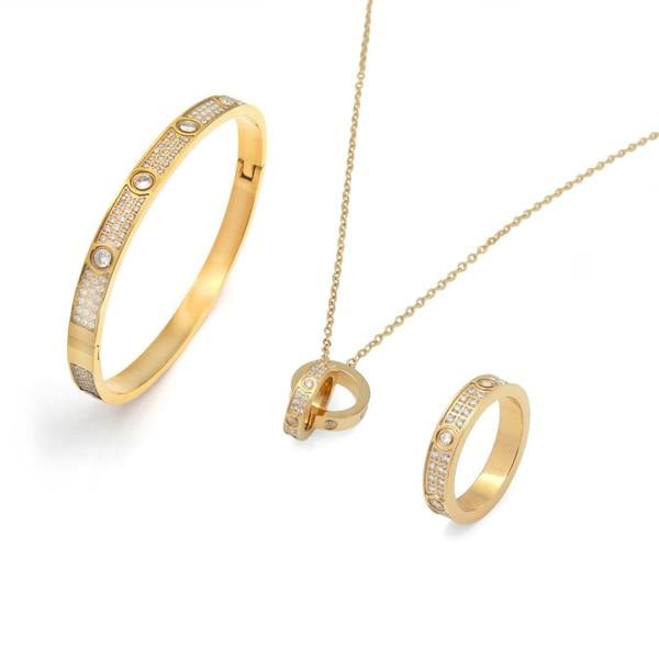 Say It With Locked In Forever Set - Gold