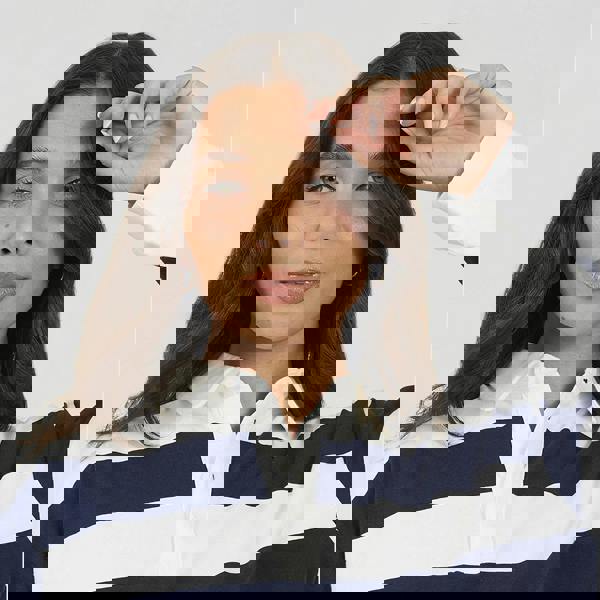 Brave Soul Navy Striped Ruby Top - Navy Image 4