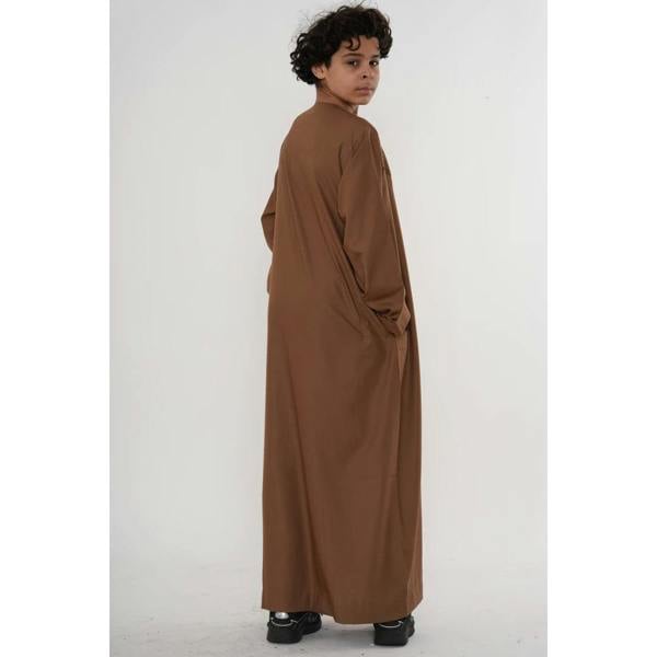 HM11 - Boy's Thobe Emirati Omani Bobble Button String Tassel - Camel - Thobez - 14