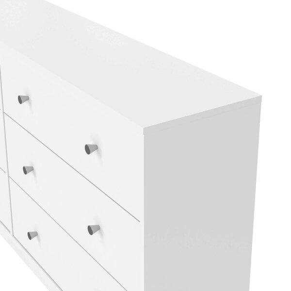 Wyld Haus Kaohsiung White Chest 6 Drawers