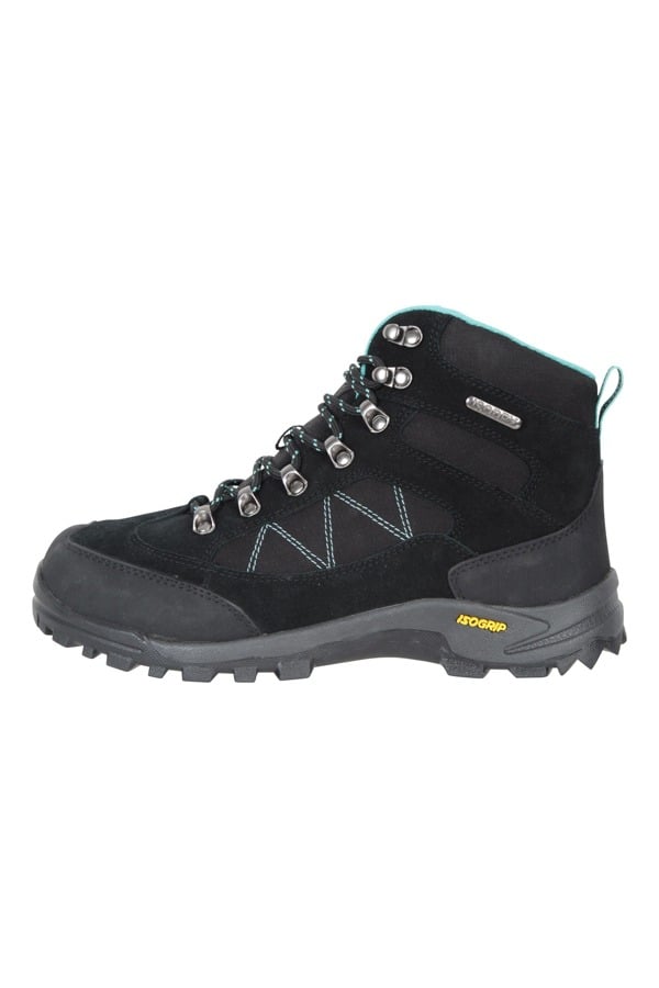 Mountain Warehouse Womens/Ladies Storm Suede Waterproof Hiking Boots - Black