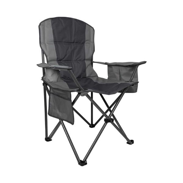 Mountain Warehouse Deluxe King Camping Chair - Grey/Grey - 