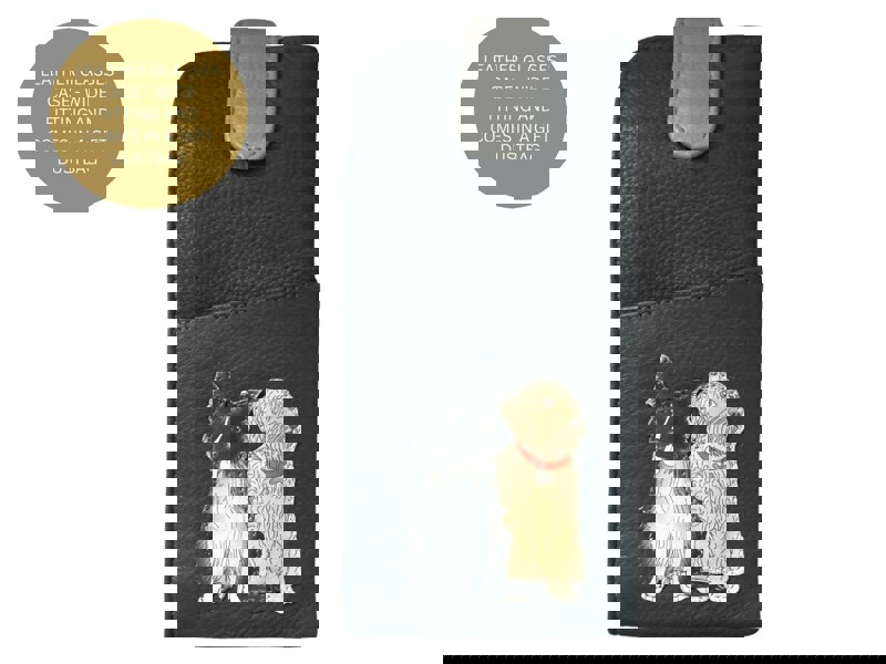 Mala Leather Kennel Crew Dogs Wide Fit Leather Glasses Case