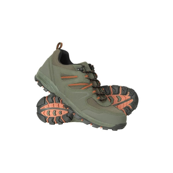 Mountain Warehouse Mens Mcleod Outdoor Wide Walking Shoes - Khaki Green