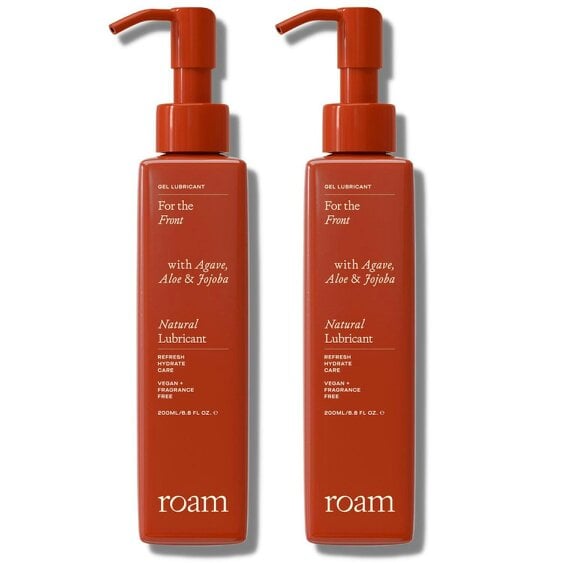 Roam Front Lube for Intimate Comfort - Natural & Vegan Water Based - 2 x 200ml