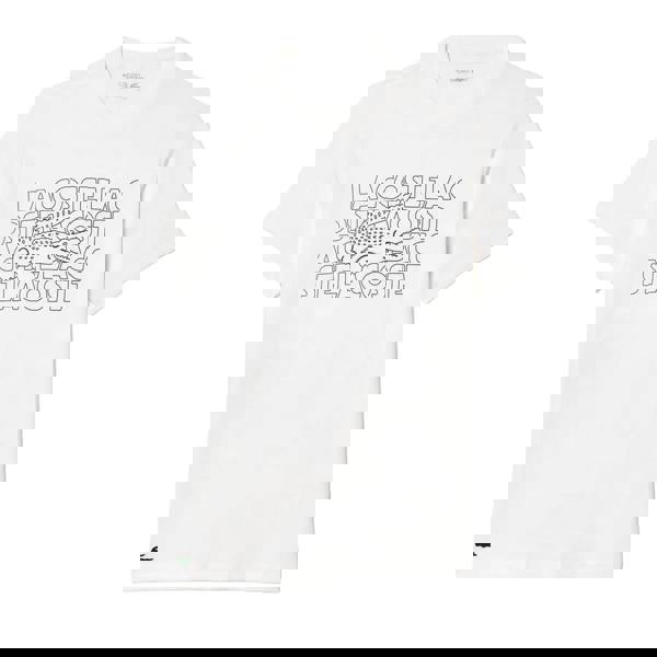 Lacoste Unisex Adult Printed Ultra Dry Sport T-Shirt - White