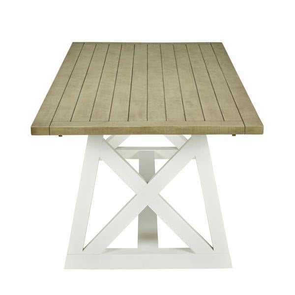 Statement Furniture Oxford White Extending Dining Table