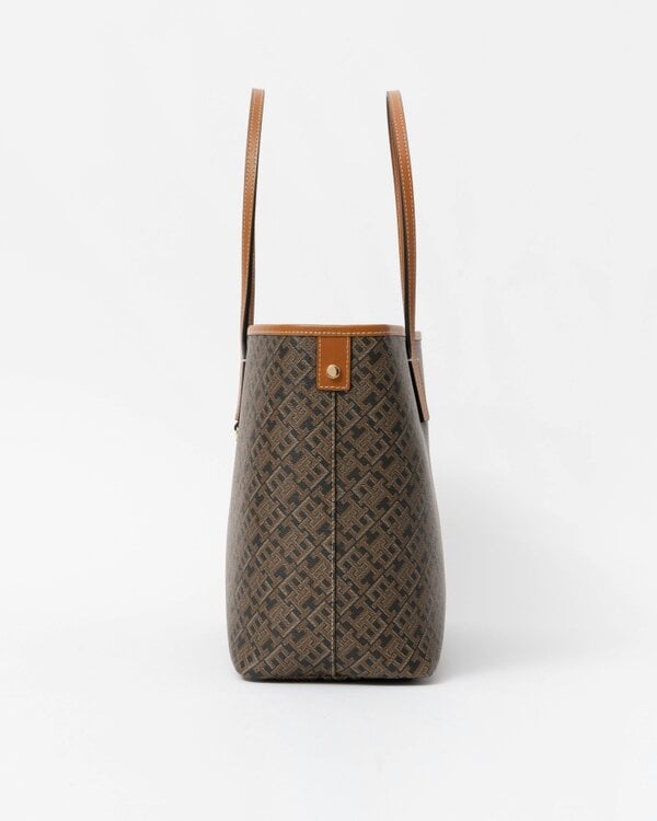 Tommy Hilfiger TH Monoplay Womens Mono Print Tote Bag - Black Mix