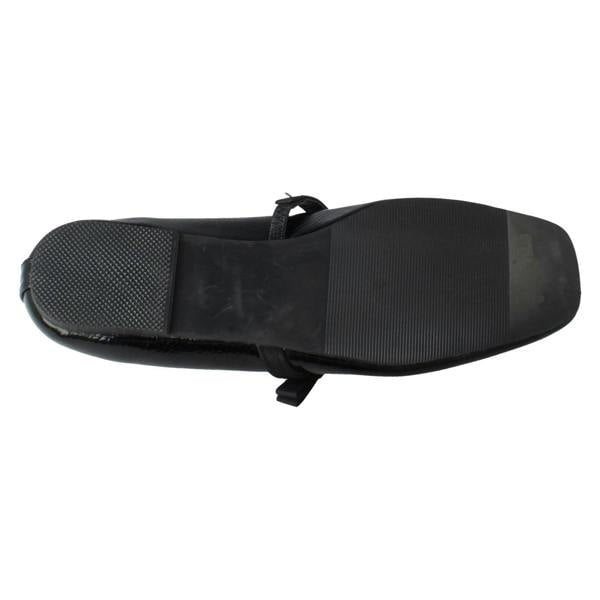 Savannah Ladies Savannah Slip On Elastic Strap Bow Detailed Mary Jane Shoes F80567