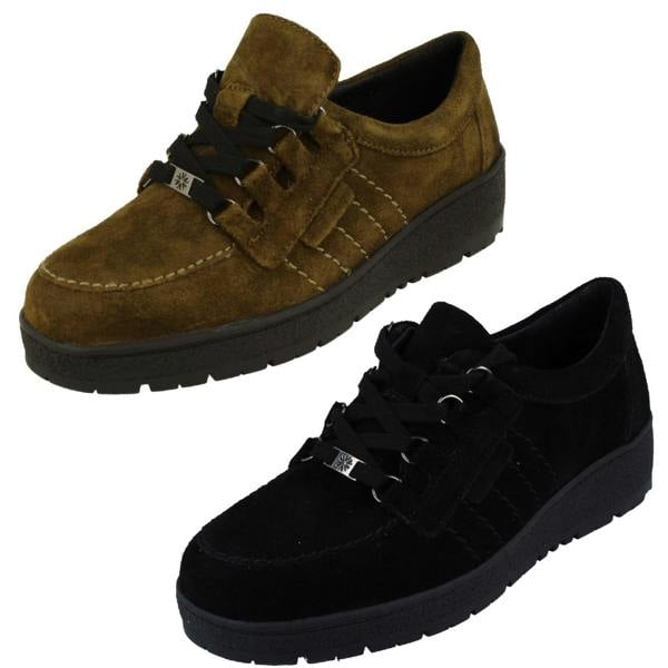 Van Dal Ladies Vandal Lace Up Casual Shoes Pepper