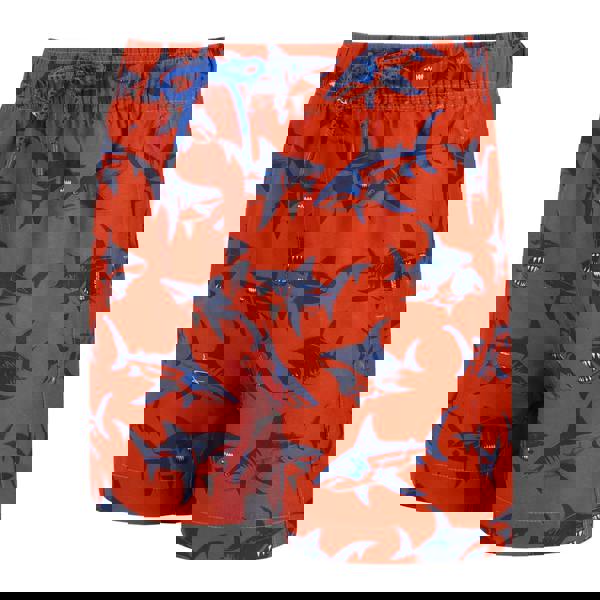 Regatta Boys Skander Shark Swim Shorts - Rusty Orange - 