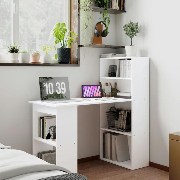 Desk with Shelves