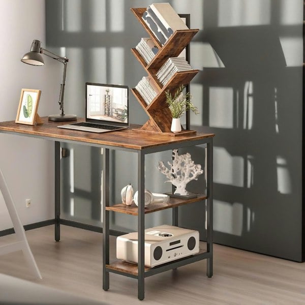 Rafaelo Mobilia Desk Tree Bookshelf