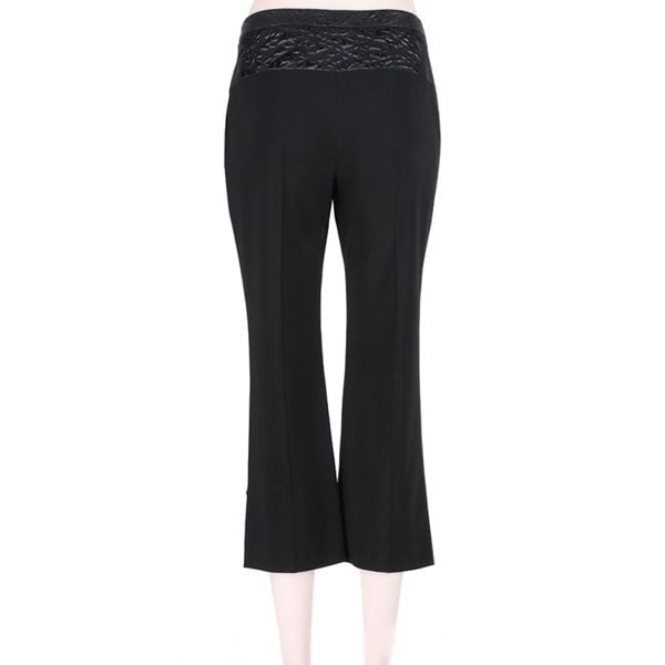 Giles bootcut cropped trousers in black