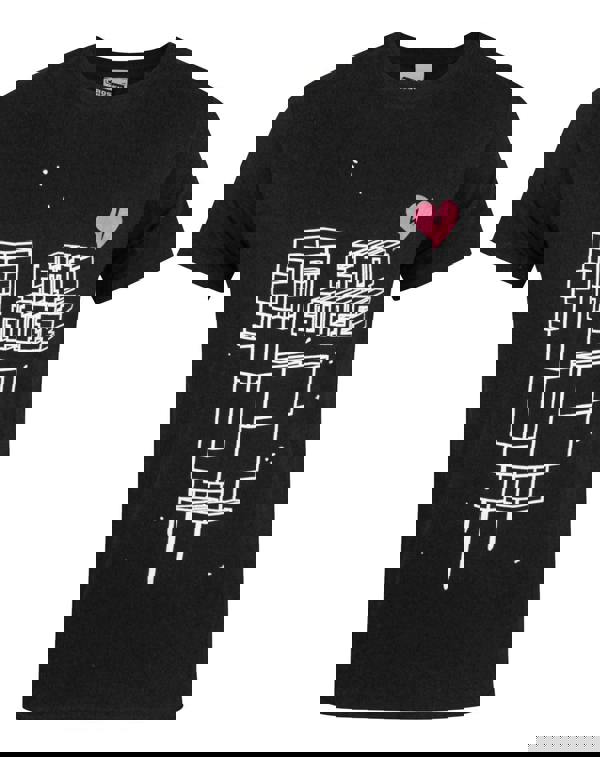 Crossy Road Mens Black Emo Goose Short Sleeved T-Shirt