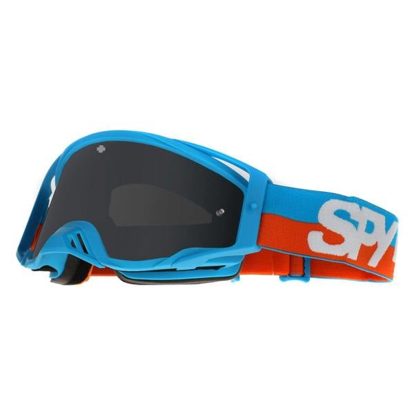 Spy MX Motocross Goggle Foundation Plus 3200000000005 Bolt Blue HD Smoke with Silver Spectra Mirror HD Clear