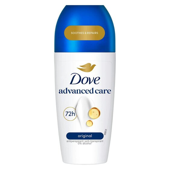 Dove Roll On Deo Go Fresh Original 72H Lasting Women's Anti-Perspirant 50ml, 6pk