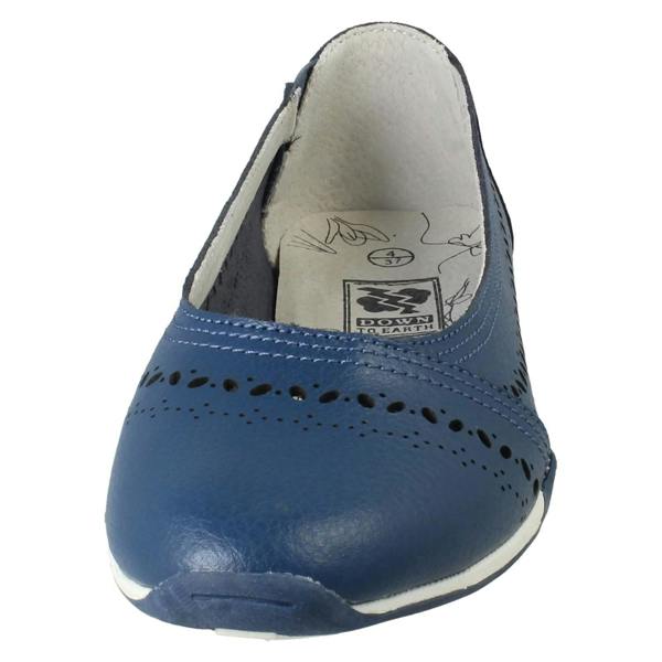 Down to Earth Ladies Down To Earth Slip On Casual Leather Shoes F80575